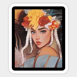 Tropical Blonde Beauty 2023 Sticker